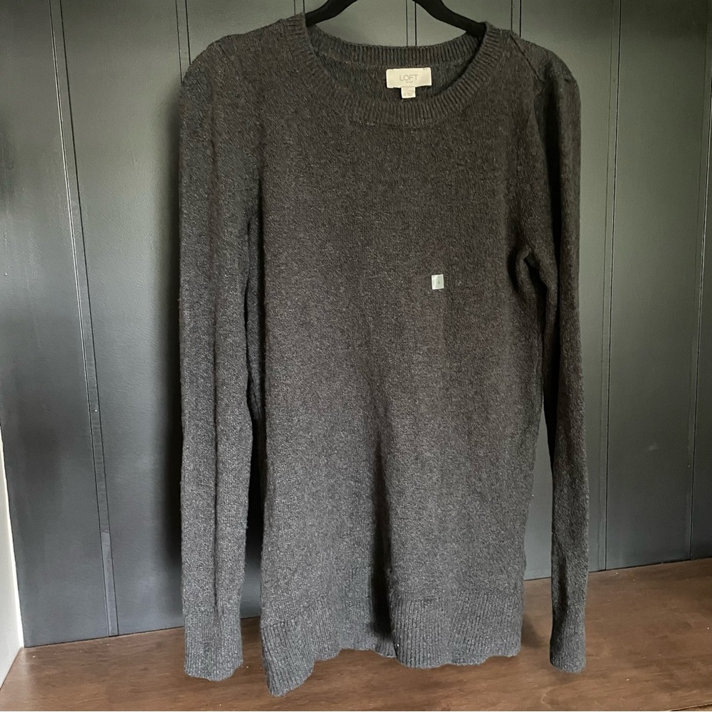 LOFT Outlet Heather Gray Crewneck Sweater NWT Size S
